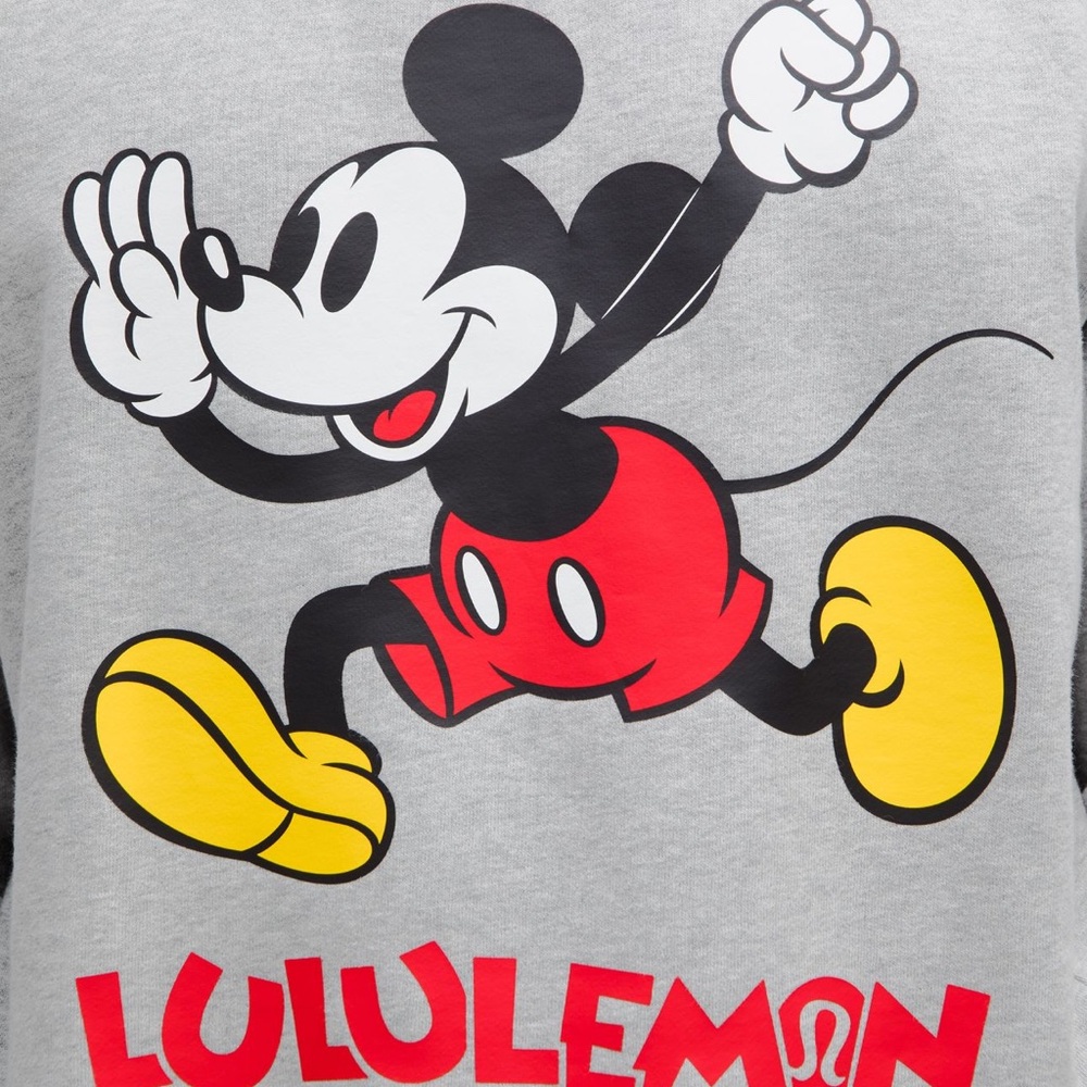 lululemon athletica Gray Hoodie with Mickey Mouse Design limited edition - Picture 6 of 6